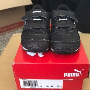 Puma Steeple Glitz black glitter sneakers 9c